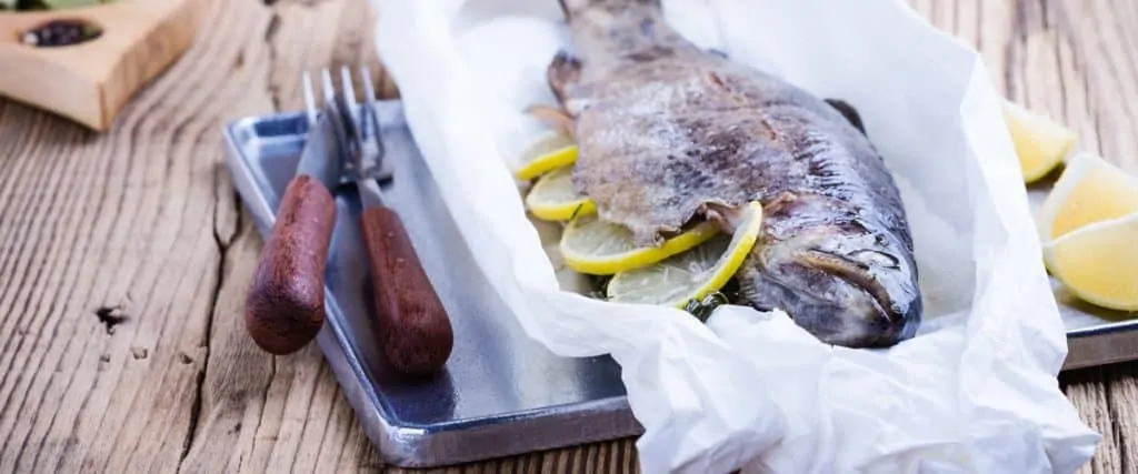 Rainbow Trout Cooked with Lemon